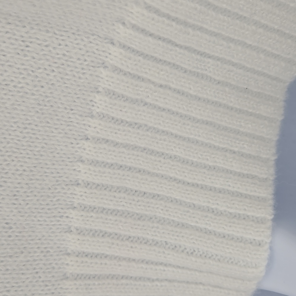White Soft Sweater Furry Collar 1X - Picture 6 of 7